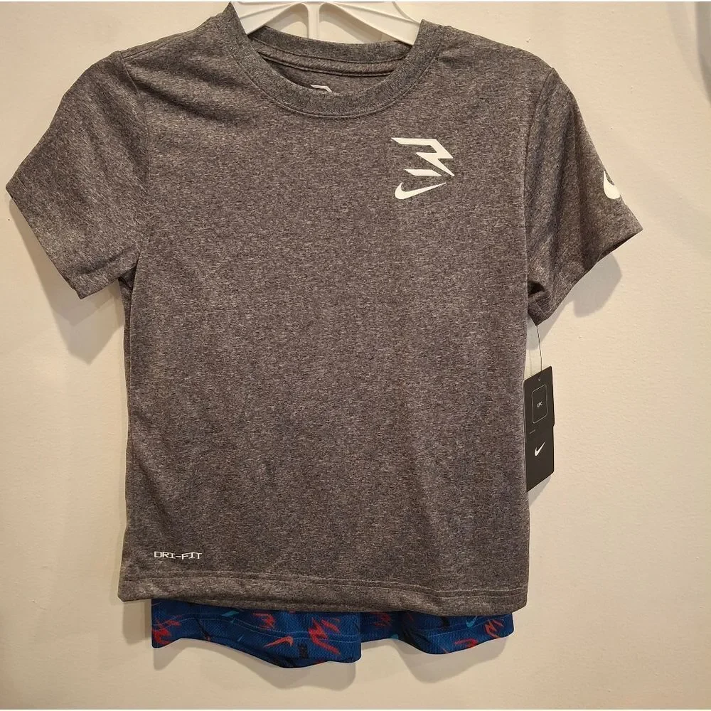 Nike Boys 2 Piece Dri-fit Shorts Set